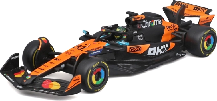 Bburago Modell F1 McLaren MCL39 (2025) Oscar Piastri #81 1:43 im Acryl-Displaybox