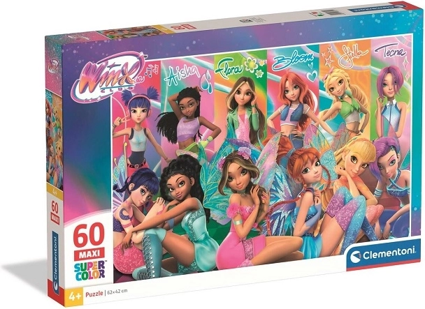 Puzzle Clementoni SuperColor Maxi Winx Club 60 Teile