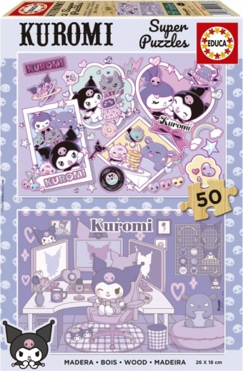Educa Holzpuzzle Kuromi 2×50 Teile