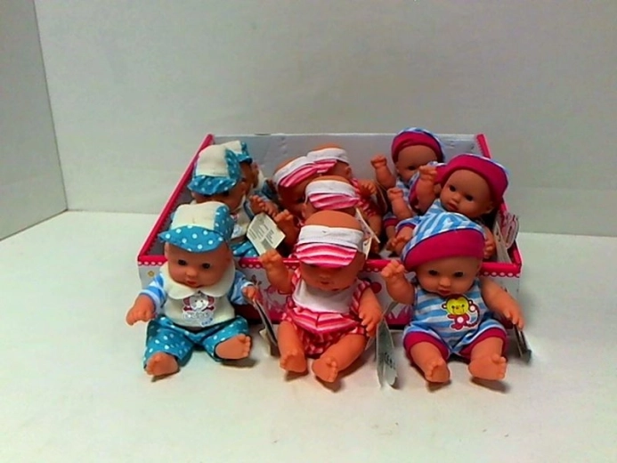 Puppe 20 cm in bunter Kleidung