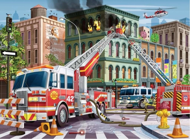 Ravensburger Puzzle Feuerwehr im Einsatz XXL 100 Teile