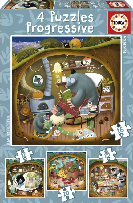 Puzzle Waldgeschichten 4v1