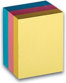 Selbstklebender Notizblock CONCORDE 51 × 38 mm, Pastellfarben, 300 Zettel