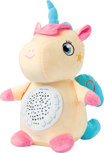 Plüsch-Einhorn mit Projektor Milly Mally Milly