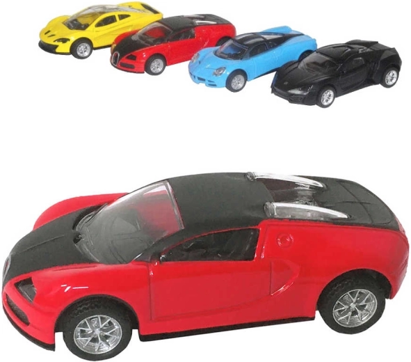 Metall-Sportwagen mit Rückziehfunktion 11 cm – 1 Stück