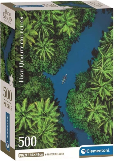 Clementoni Puzzle Fluss im tropischen Dschungel 500 Teile