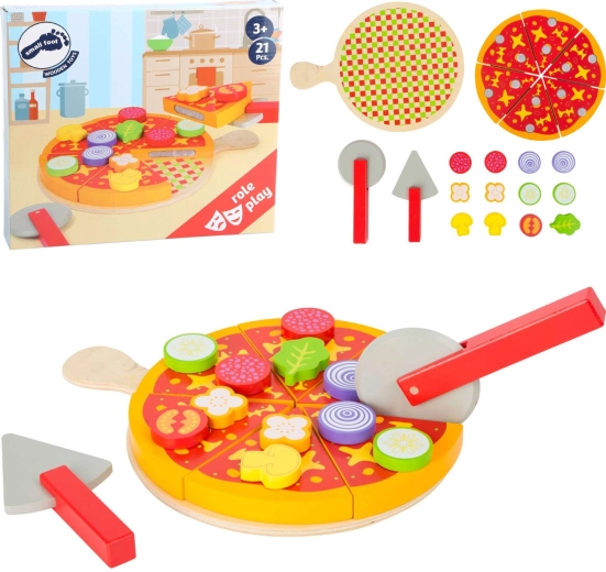 Holzpizza zum Schneiden Small Foot