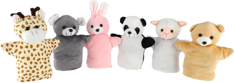 Plüsch-Handpuppe Tier 20 cm, Sortimentsmix – 1 Stück
