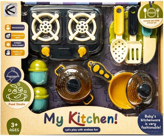 Küchenset für Kinder – 10 Teile – 1 Stück