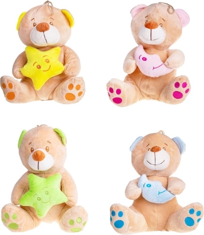 Baby-Teddybär mit Schlaflied Stern/Mond