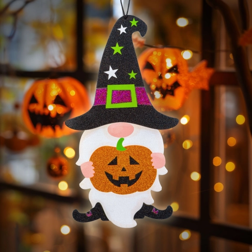 Hängende Halloween-Dekoration Kobold aus Schaumstoff 44 × 26 cm