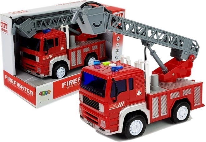 Feuerwehrwagen mit Friktionsantrieb und Soundeffekten