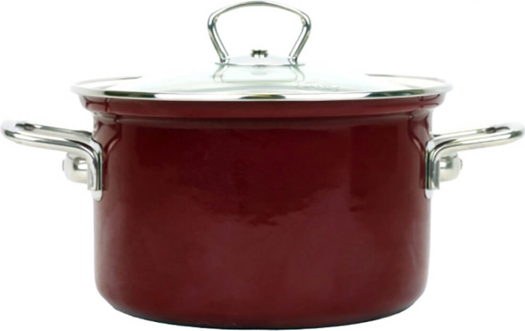 Topf BELIS Eco-Ceramic 16 cm mit Glasdeckel, 2,1 l