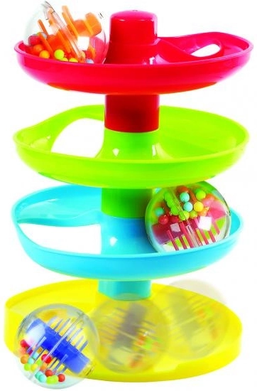 Bunte drehende Kugelturm für Kleinkinder