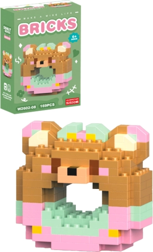 Bausatz Donut-Bärchen (Mädchen) (169 Teile)