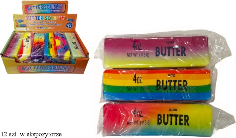 Antistress-Squishy zum Quetschen – Regenbogen-Butter