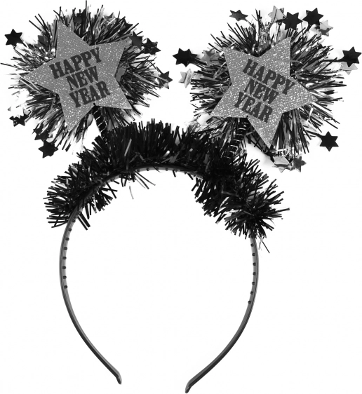 Silvester-Stirnband mit Sternen