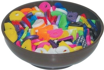 Kunststoff-Schlüsselunterscheider – Farbmix (300 Stk.)