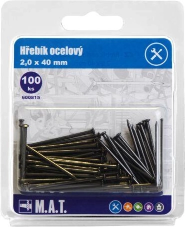 Stahlnägel 40 × 2,0 mm (100 Stk.)