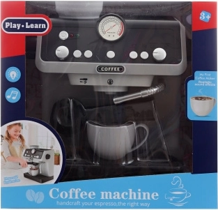 Kinder-Kaffeemaschine mit Wasser und Batteriebetrieb – 1 Stück