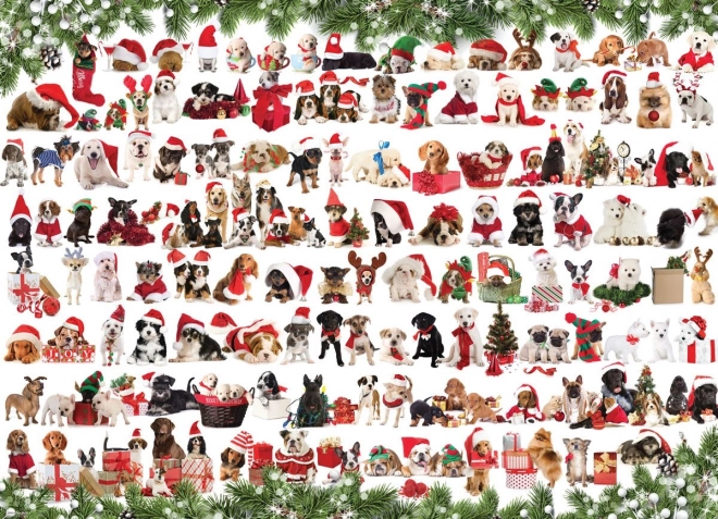 Puzzle EUROGRAPHICS Weihnachts-Hunde 1000 Teile