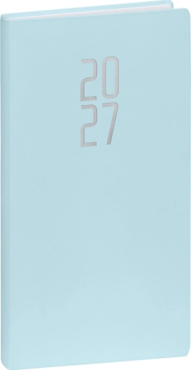 Notique Taschenkalender Ponza 2027 hellblau 9 × 15,5 cm