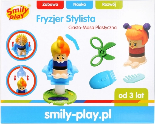 Friseur-Set aus Knete für Kinder