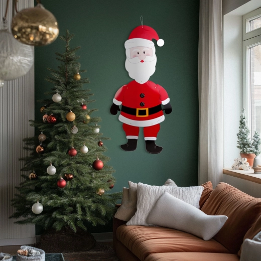 Weihnachtliche Papierdekoration Nikolaus 90 cm
