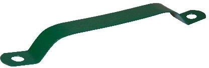 Kunststoffbeschichtete Schelle für Pfosten 38 mm, grün