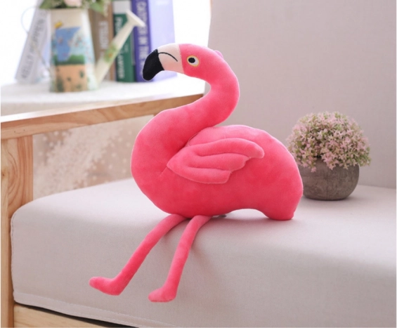 Plüsch-Flamingo rosa 15 cm