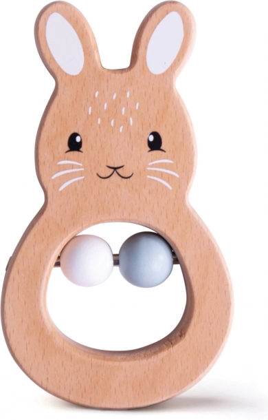 Bigjigs Baby Holz Rassel Hase