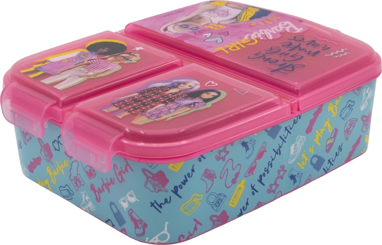 Brotdose Barbie mit unterteiltem Innenraum