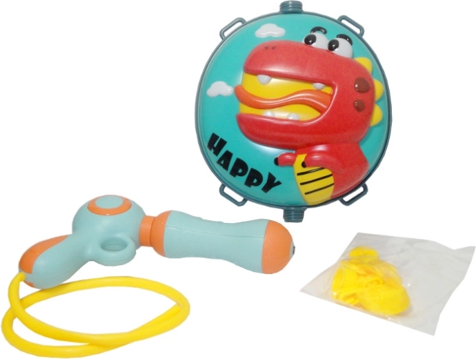Wasserpistole mit Rucksacktank mit Dinosaurier