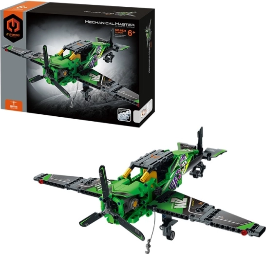 Konstruktionsset Flugzeug-Eindecker MECHANICAL MASTER (313 Teile)