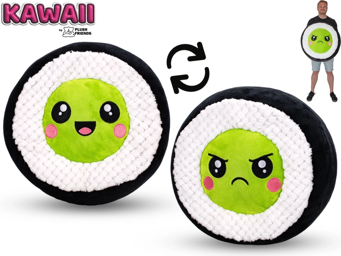 Plüsch-Sushi-Avocado 60 cm Plush Friends Kawaii - 1 Stück