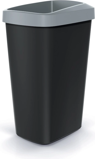 Abfalleimer Compacta Q Drop 45 l hellgrau