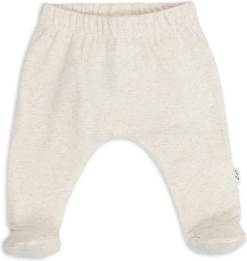 Lodger Neugeborenen-Strampelhose mit integrierten Füßchen Melange Birch 50