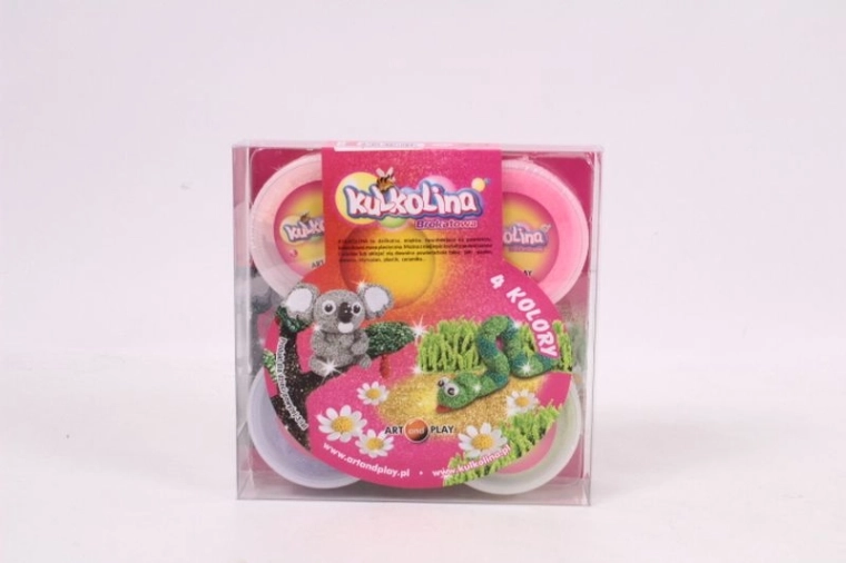 Kulkolina Glitzer-Kügelchen-Modelliermasse – 4 Farben