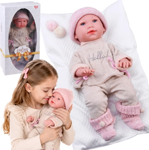 Interaktive Puppe Bobas 48 cm mit Sounds und Kissen – 1 Stück