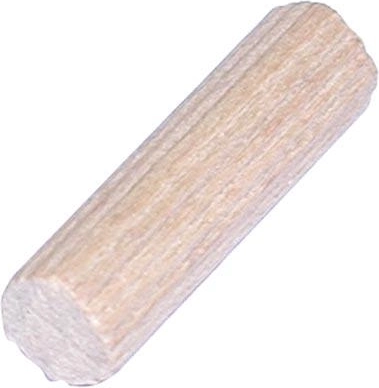 Geriffelte Holzdübel 10 × 40 mm, 50 Stk., FSC