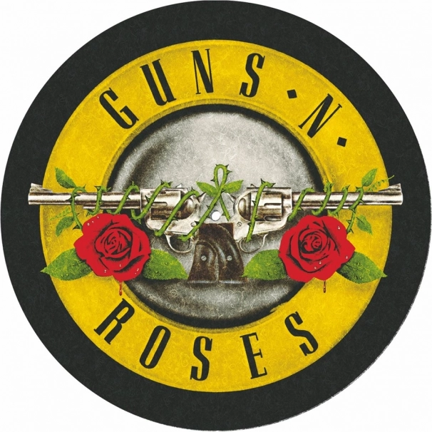 Plattentellerauflage mit Guns and Roses Motiv