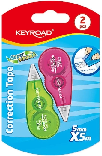 Korrekturband KEYROAD Mini 5 mm × 5 m, 2 Stk.
