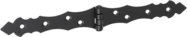 Französisches Zierscharnier 250 × 34 × 2 mm schwarz