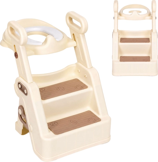 Ecotoys Kinder-WC-Sitz mit Reduzierung und Treppe