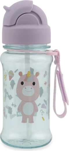 Skip Hop Flasche mit Trinkhalm Besties Squad Einhorn 355 ml