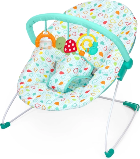 Bright Starts Babywippe mit Spielzeug Colorful Confetti Bouncer ab Geburt