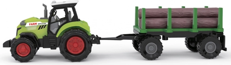 Bauernhof-Traktor mit Holzanhänger mit Sound und Licht
