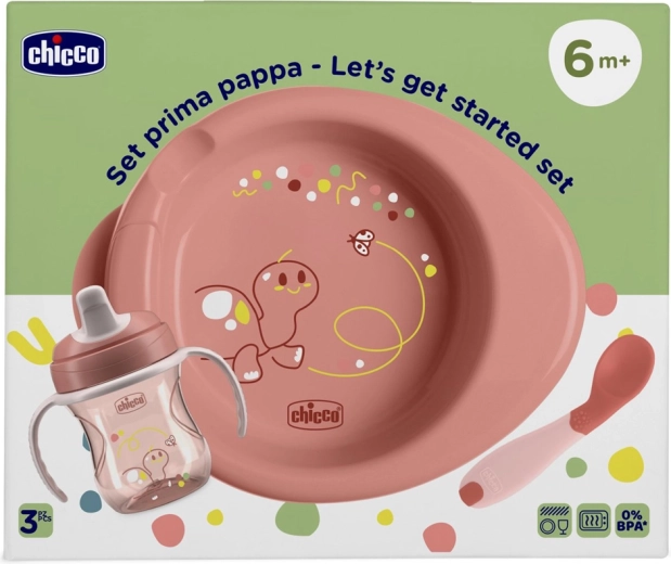 Chicco Starter-Set zum Füttern Pink 6 m+