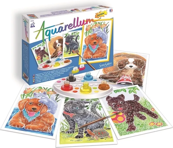 Sentosphere Aquarell-Set Junior – Welpen