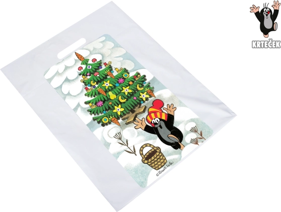 Geschenktasche Maulwurf Größe L 36,5 × 44,5 cm Weihnachten